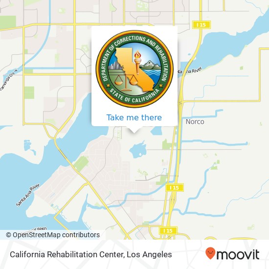 California Rehabilitation Center map