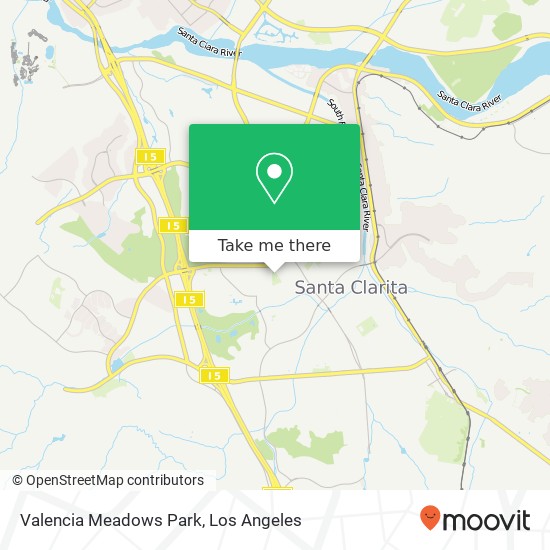 Mapa de Valencia Meadows Park