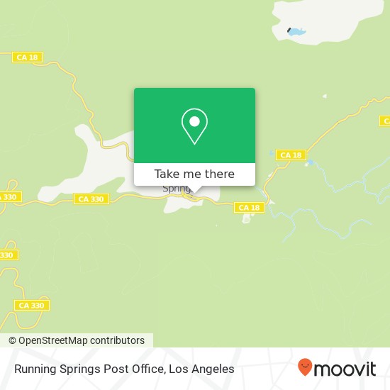 Running Springs Post Office map
