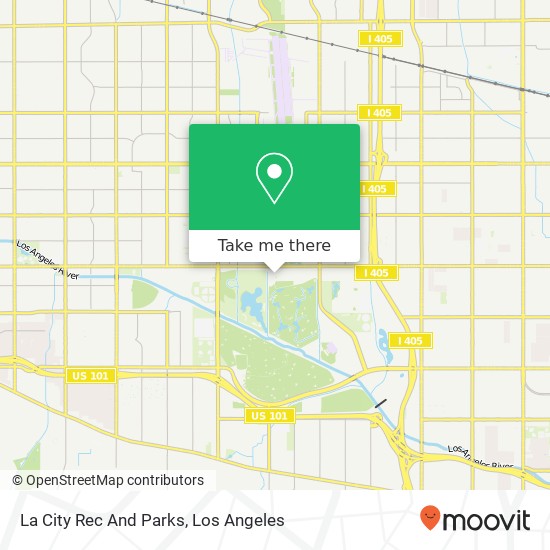 La City Rec And Parks map