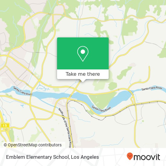 Mapa de Emblem Elementary School