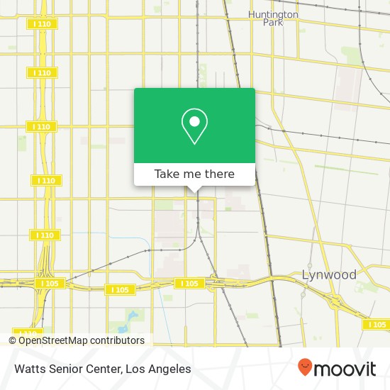 Watts Senior Center map