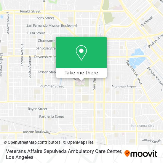 Mapa de Veterans Affairs Sepulveda Ambulatory Care Center