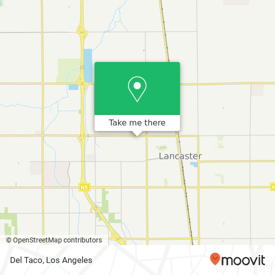 Del Taco map