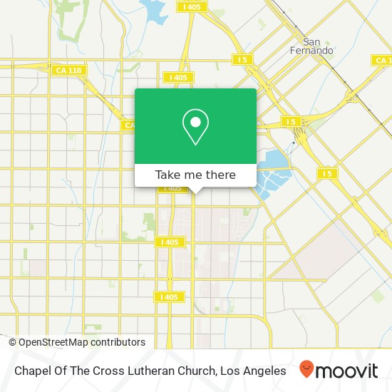 Mapa de Chapel Of The Cross Lutheran Church