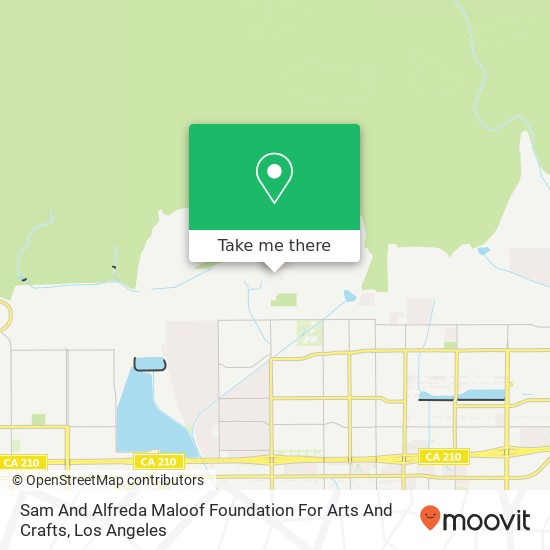 Sam And Alfreda Maloof Foundation For Arts And Crafts map