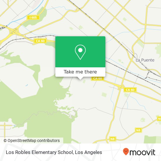 Mapa de Los Robles Elementary School