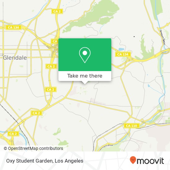 Oxy Student Garden map