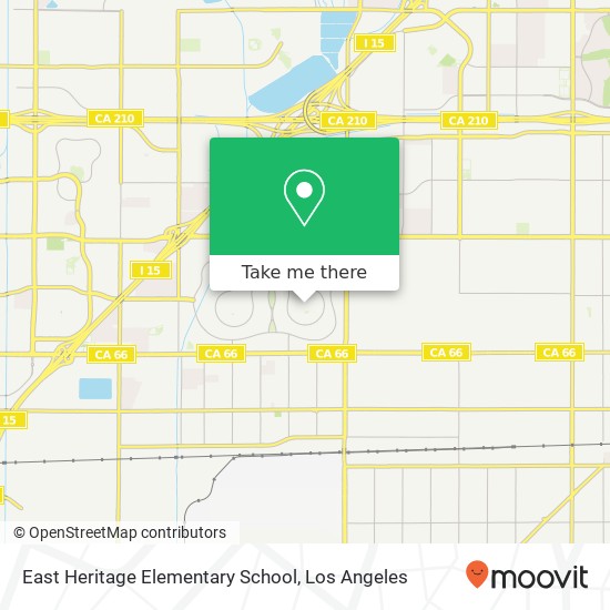 East Heritage Elementary School map