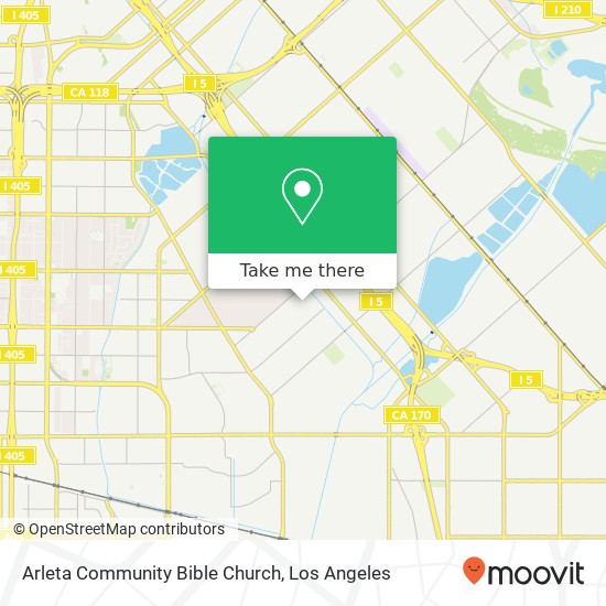 Mapa de Arleta Community Bible Church