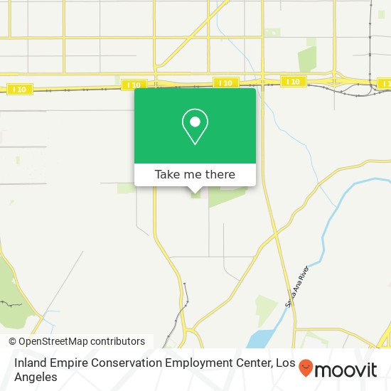 Inland Empire Conservation Employment Center map