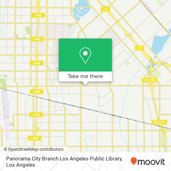 Mapa de Panorama City Branch Los Angeles Public Library