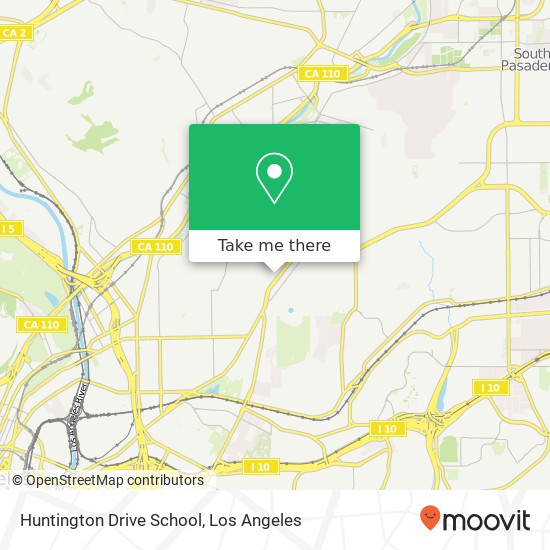 Huntington Drive School map