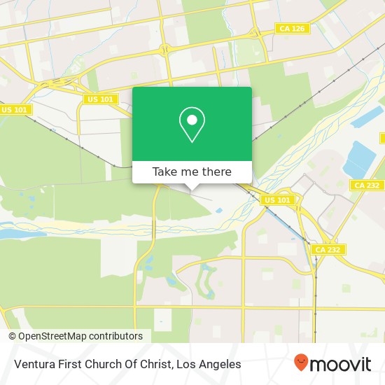 Ventura First Church Of Christ map