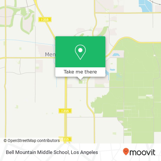 Bell Mountain Middle School map