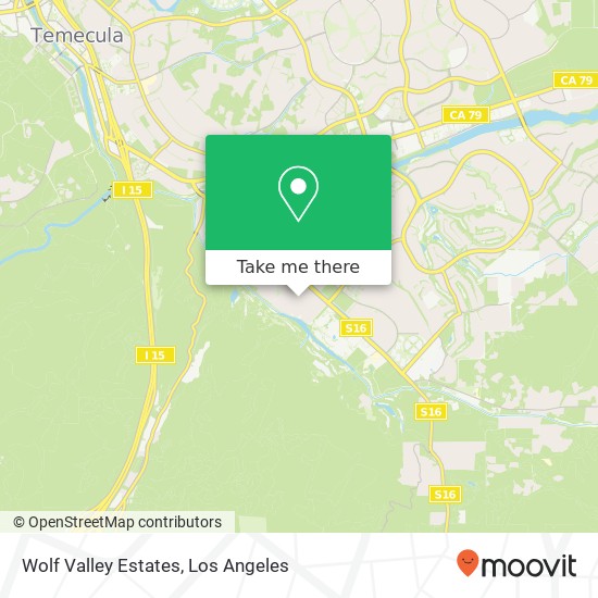 Wolf Valley Estates map