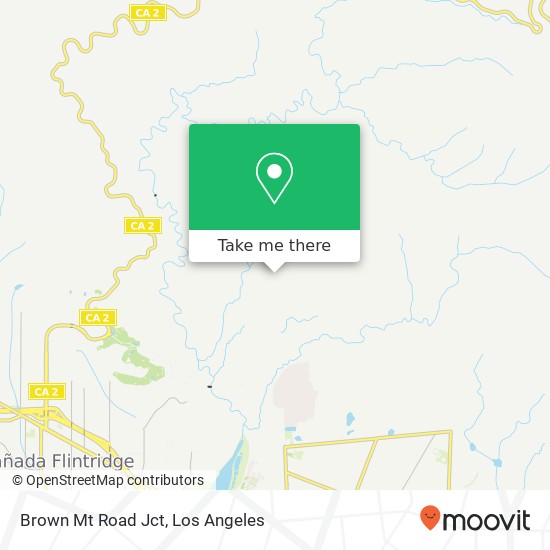 Brown Mt Road Jct map