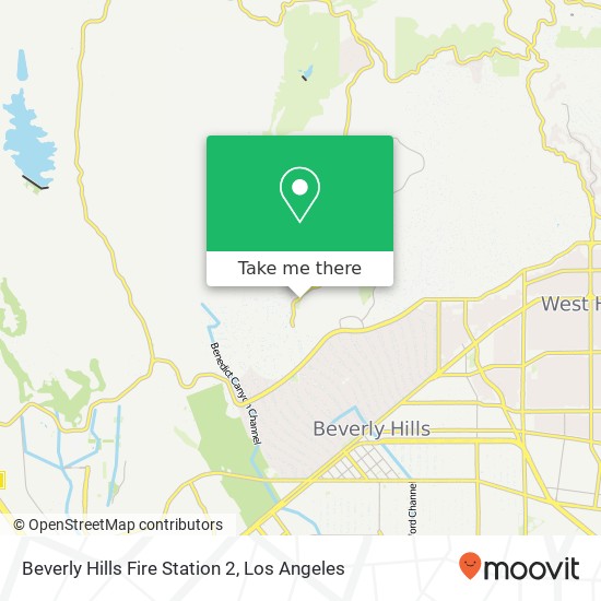 Beverly Hills Fire Station 2 map