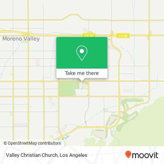 Valley Christian Church map