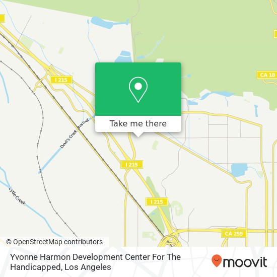 Yvonne Harmon Development Center For The Handicapped map