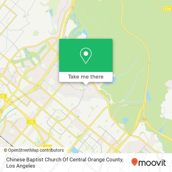 Chinese Baptist Church Of Central Orange County map