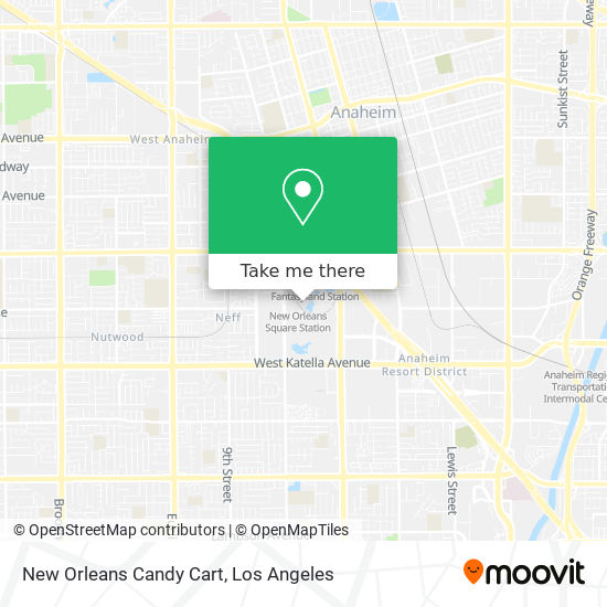New Orleans Candy Cart map