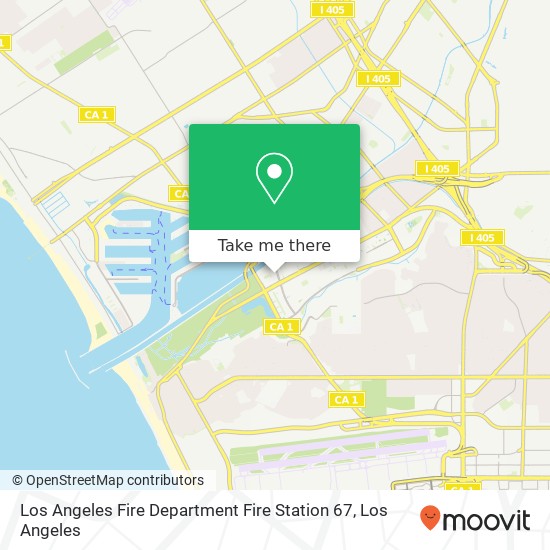 Mapa de Los Angeles Fire Department Fire Station 67