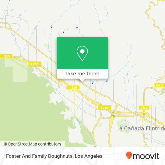 Foster And Family Doughnuts map