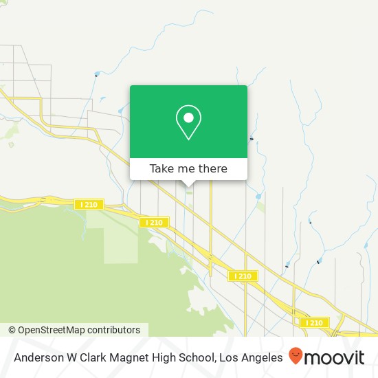 Anderson W Clark Magnet High School map