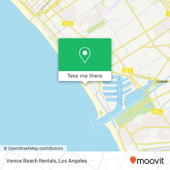 Venice Beach Rentals map