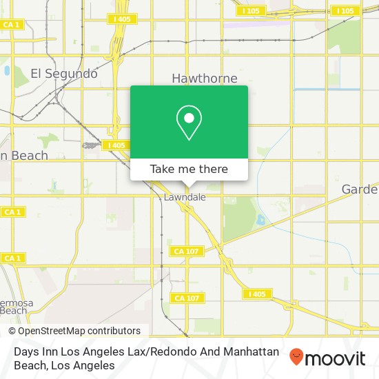 Days Inn Los Angeles Lax / Redondo And Manhattan Beach map