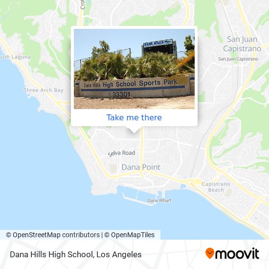 Dana Hills High School map