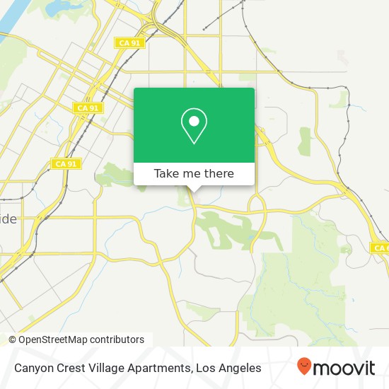 Mapa de Canyon Crest Village Apartments