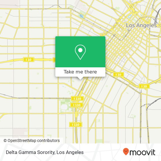 Mapa de Delta Gamma Sorority