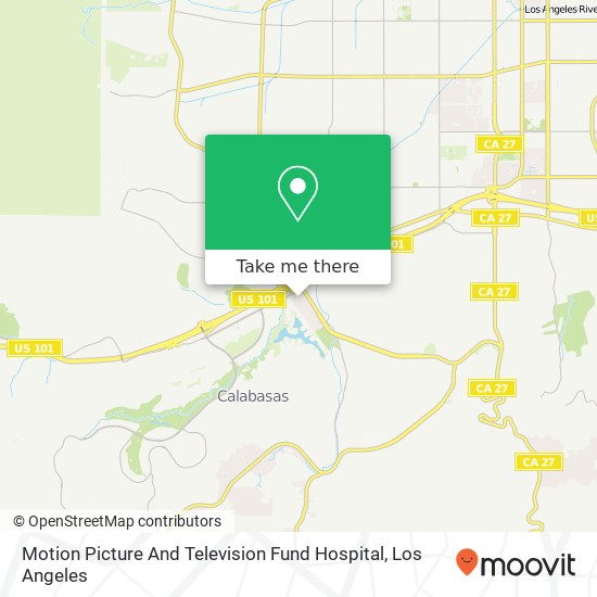 Mapa de Motion Picture And Television Fund Hospital