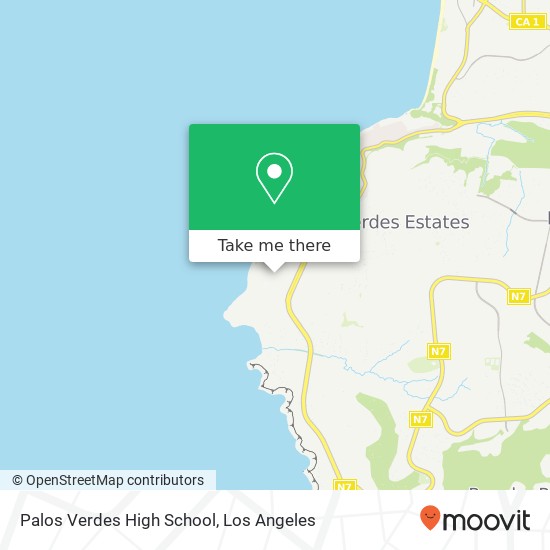 Mapa de Palos Verdes High School