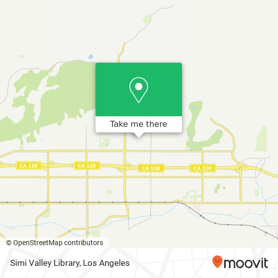 Simi Valley Library map