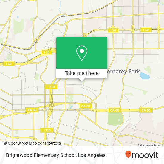 Brightwood Elementary School map