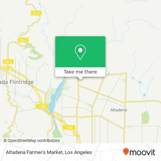 Altadena Farmer's Market map