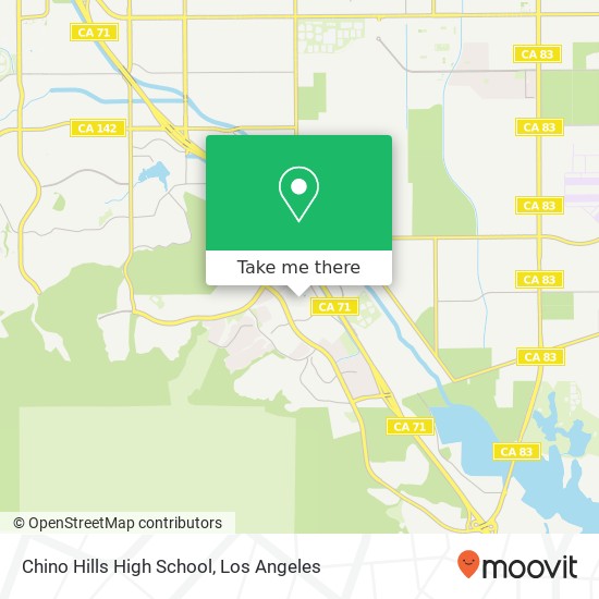 Mapa de Chino Hills High School