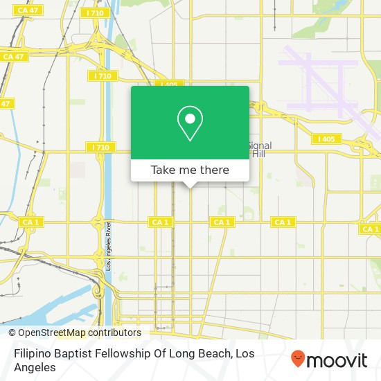 Mapa de Filipino Baptist Fellowship Of Long Beach