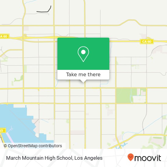 March Mountain High School map