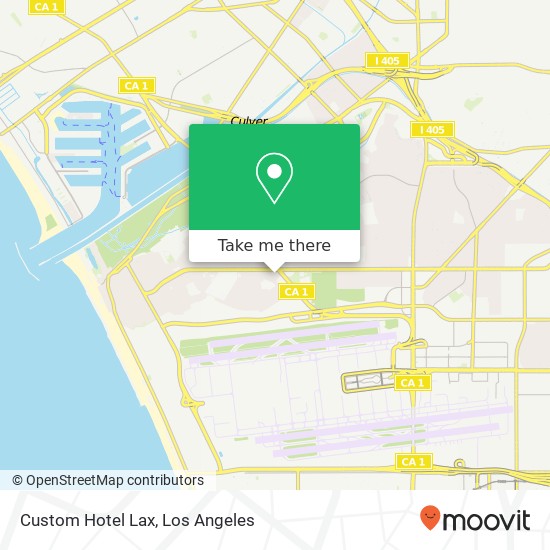 Mapa de Custom Hotel Lax