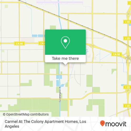 Carmel At The Colony Apartment Homes map