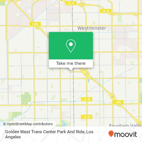 Golden West Trans Center Park And Ride map