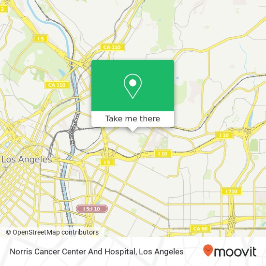 Mapa de Norris Cancer Center And Hospital