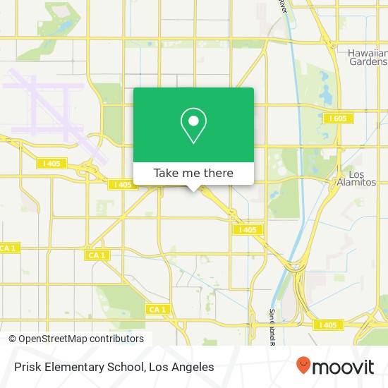 Prisk Elementary School map