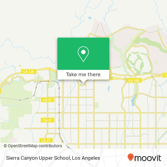 Sierra Canyon Upper School map