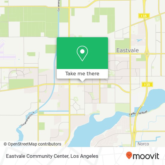 Eastvale Community Center map