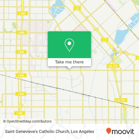 Saint Genevieve's Catholic Church map